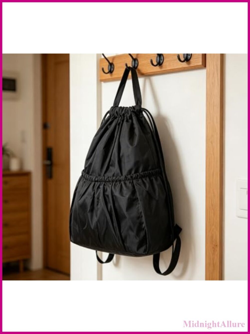 Foldable Drawstring Daypack Lightweight Water Resistant Cinch Backpack Travel